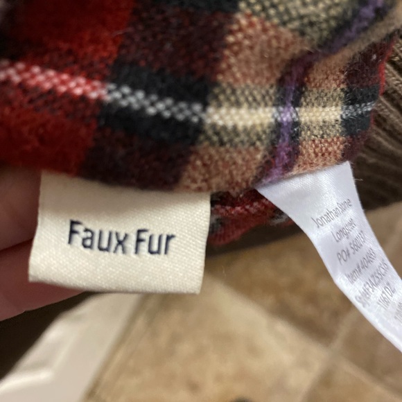 Jonathan Stone Faux Fur Size 14/16 Vest Jacket - Picture 7 of 8